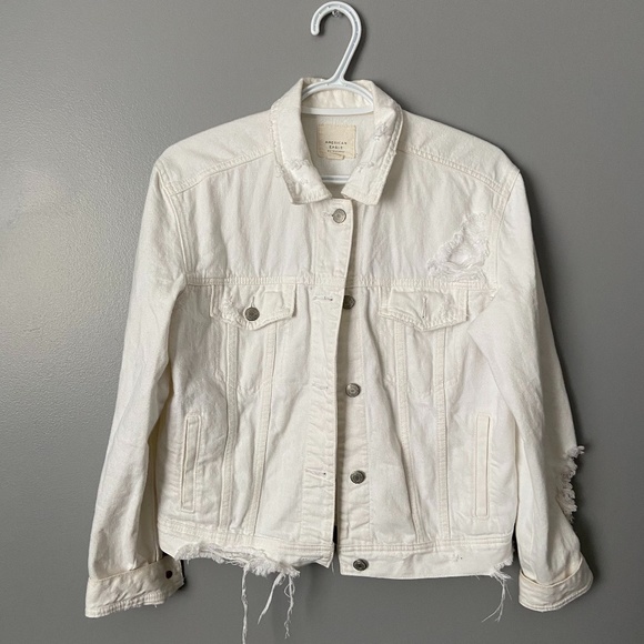 White Denim Jacket - Picture 1 of 3